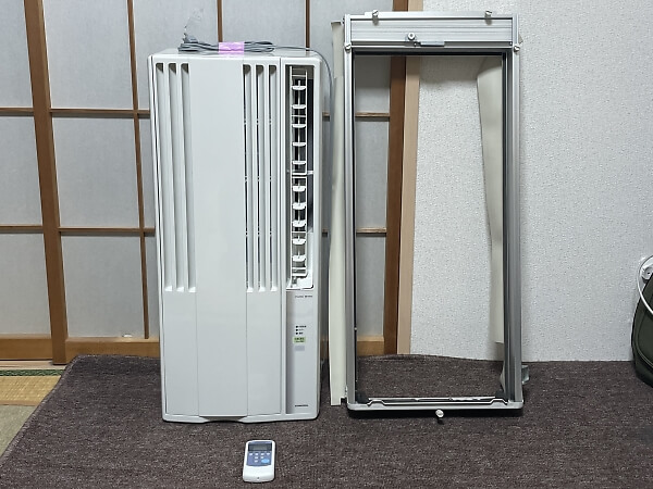 KOIZUMIコイズミルームエアコンホワイトKAW-1804 2010年製 コイズミ 窓