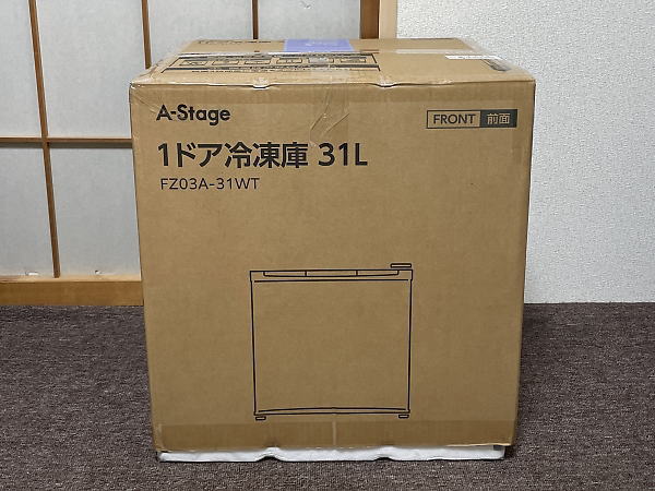 A-Stage 1ドア冷凍庫（冷蔵切替機能付）31L FZ03A-31WT (新品/未使用