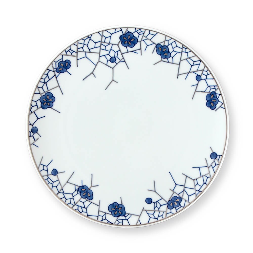 染銀彩氷裂文 皿（24cm） ｜ 有田焼の源右衛門窯公式オンラインショップ