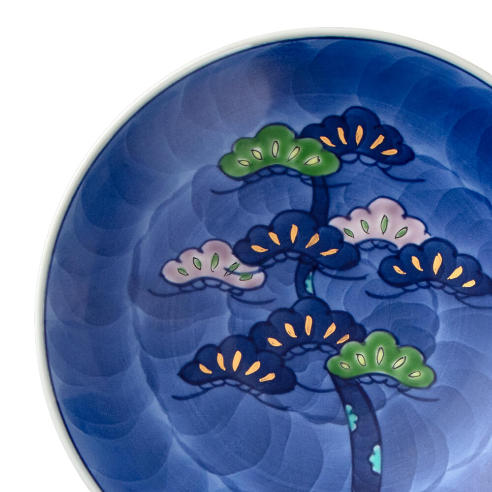 染錦金彩松絵 銘々皿 ｜ 有田焼の源右衛門窯公式オンラインショップ