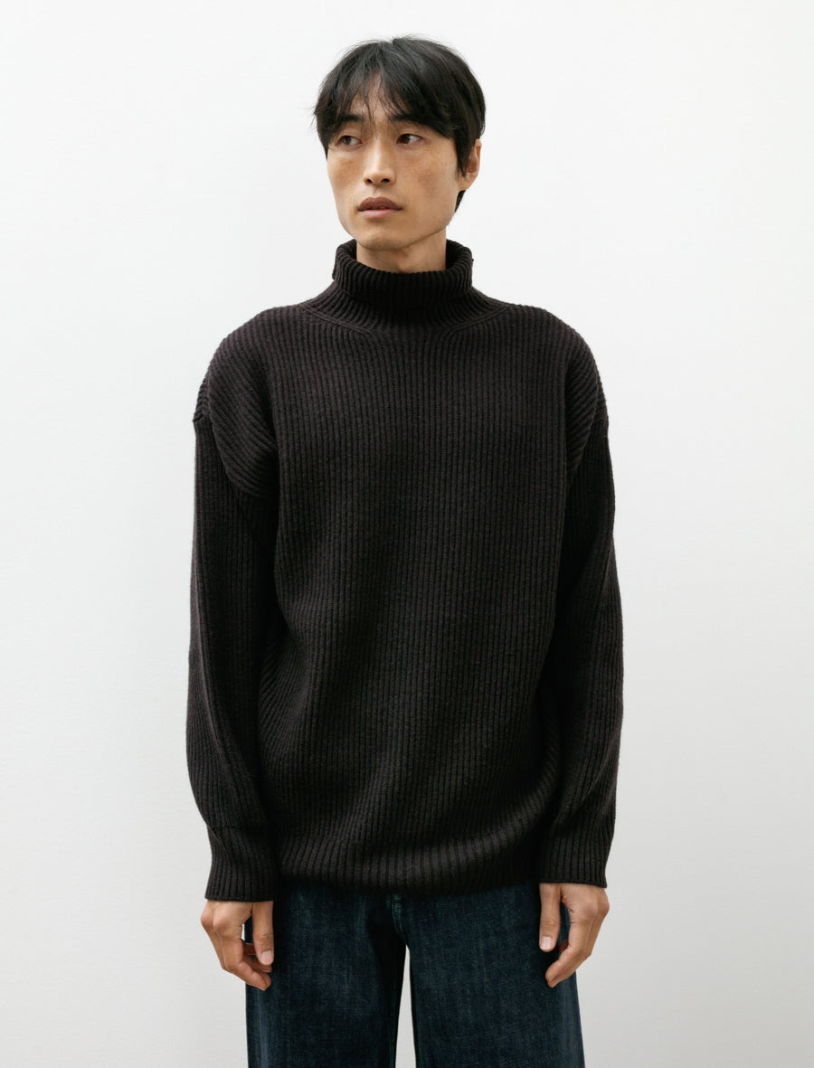 Seya Turtleneck Cloud Sweater 7GG Double Yak Ebony Black – Neighbour