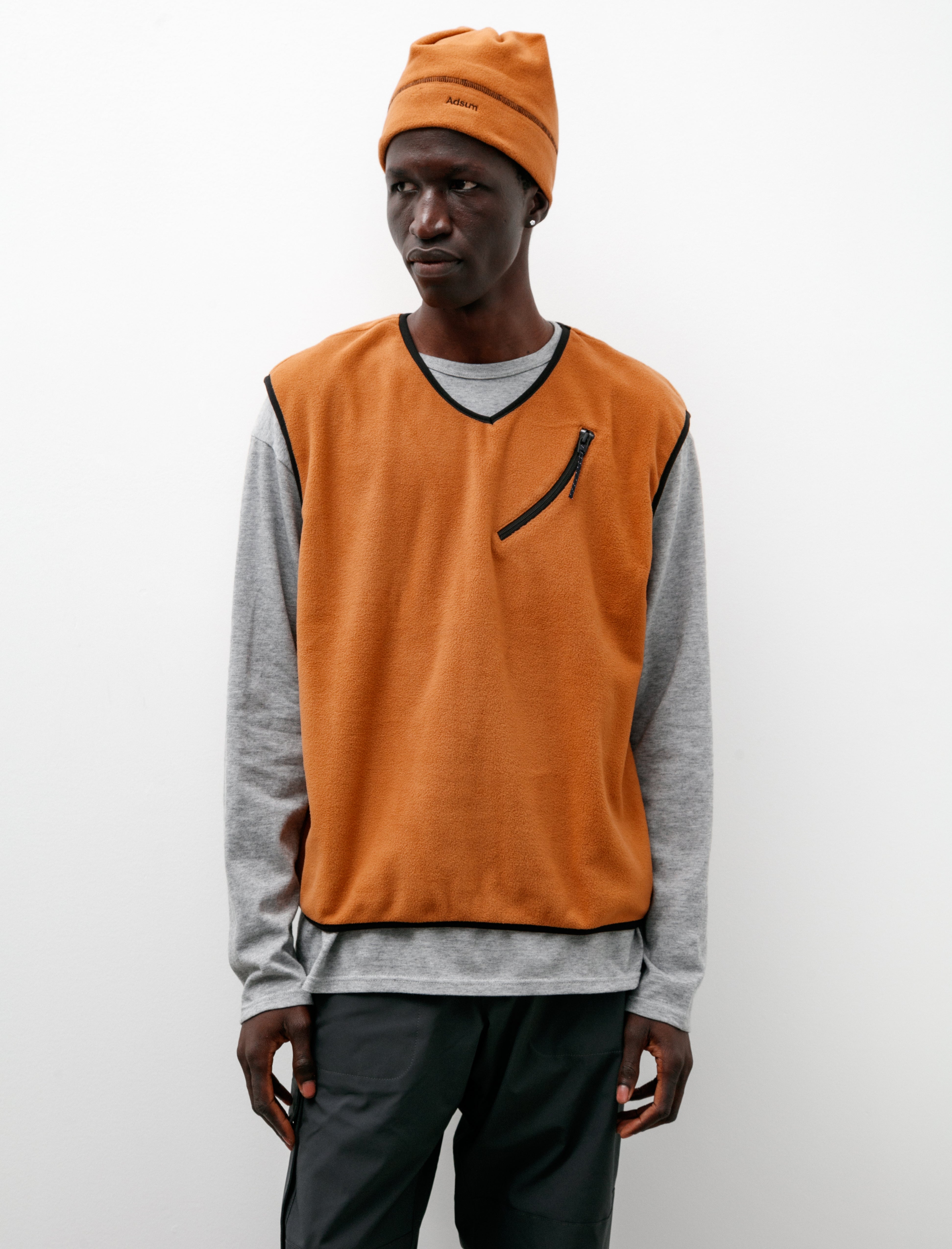 Adsum Flexure Zip Vest Fleece Coyote – Neighbour