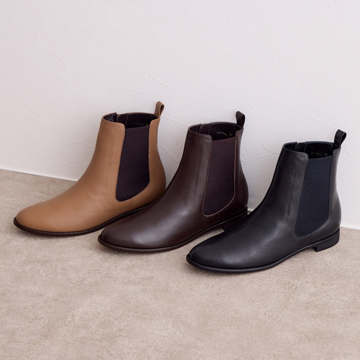 卑弥呼 日本製 はっ水牛革 サイドゴアショートブーツ- ショップチャンネル