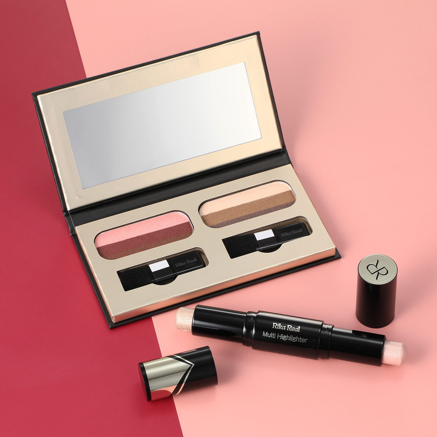 リカリアル 1秒グラデーション アイシャドウ ＜ウッドブラウン