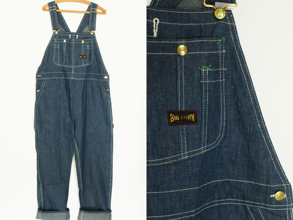 デッドストック☆50s BIG SMITHビッグスミス デニム オーバーオール 38