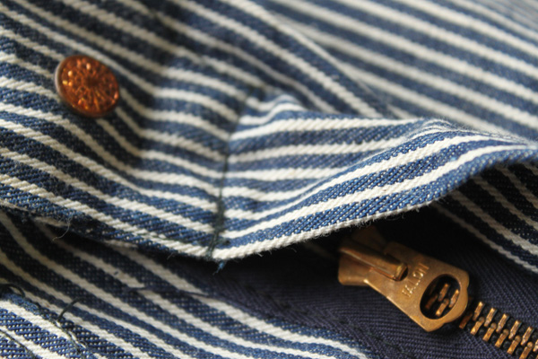 40s HERCULESヘラクレス 月桂樹ボタン ヒッコリーオールインワン