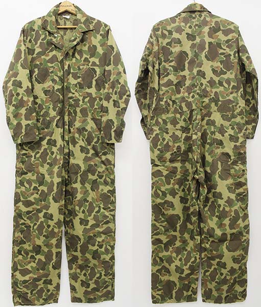 60s UNKNOWN ダックハンターカモ コットン ハンティング