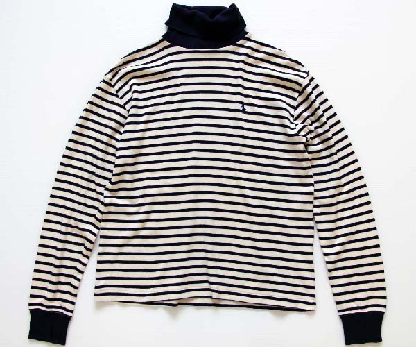 90s POLO SPORTポロ スポーツ ラルフローレン ボーダー タートルネック