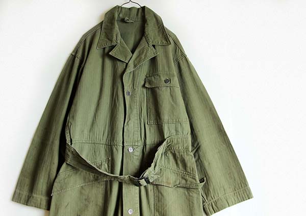 40s 米軍 U.S.ARMY M-43 HBT ヘリンボーンツイル オールインワン