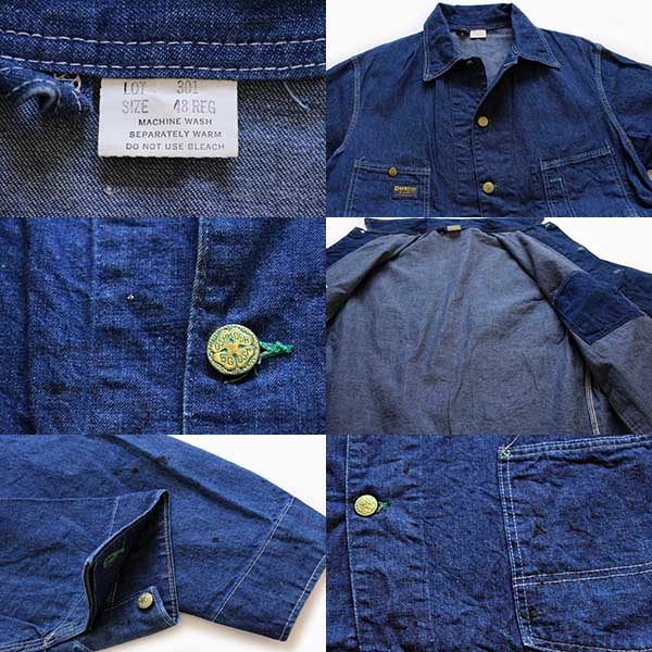 70s OSHKOSH B'GOSH デニム カバーオール 48 REG - Sixpacjoe Web Shop