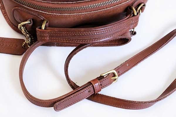 USA製 COACH オールド コーチ 2WAY レザー ショルダーバッグ 茶☆9991