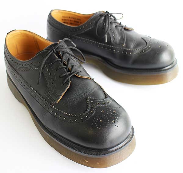 英国製 DR.MARTENSドクターマーチン ウイングチップ レザーシューズ