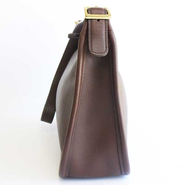 USA製 COACH オールド コーチ レザー ハンドバッグ 焦げ茶☆9071