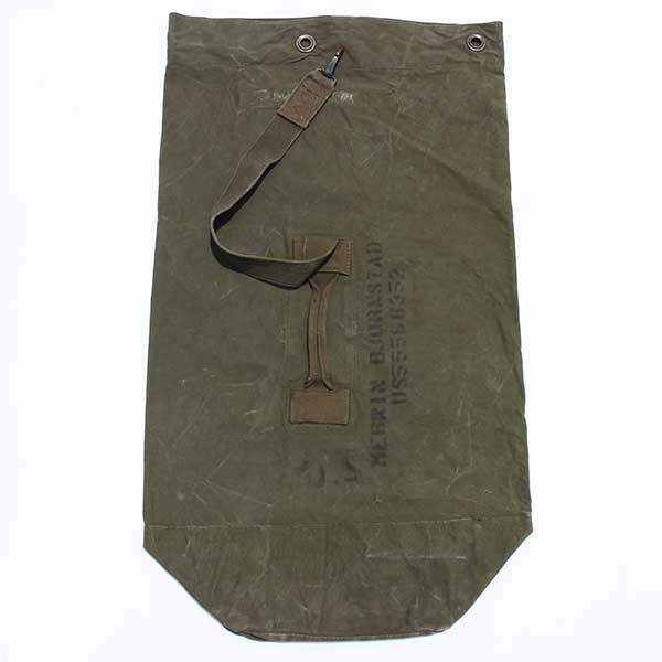 60s 米軍 U.S. ステンシル キャンバス ダッフルバッグ オリーブドラブ