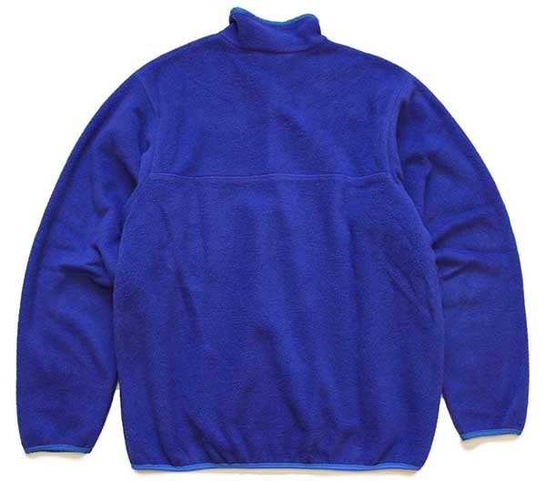 80s USA製 patagoniaパタゴニア フリース スナップT 青 XL - Sixpacjoe