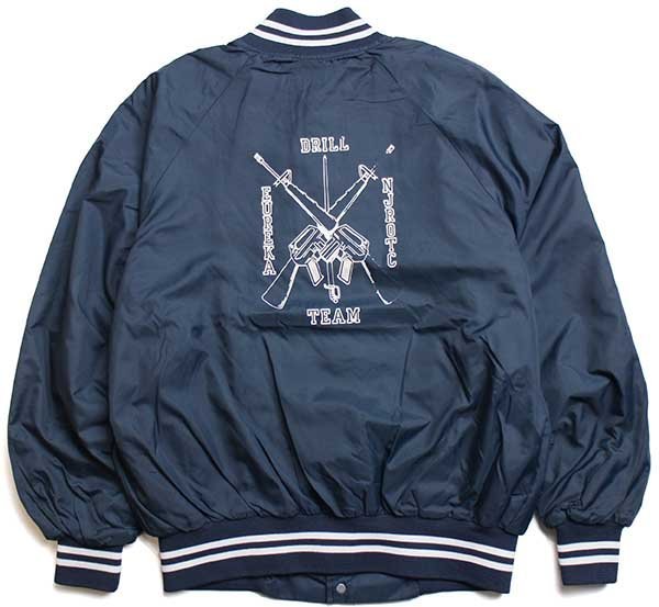 80s USA製 Velva Sheen U.S.NAVY DRILL TEAM NJROTC ナイロン
