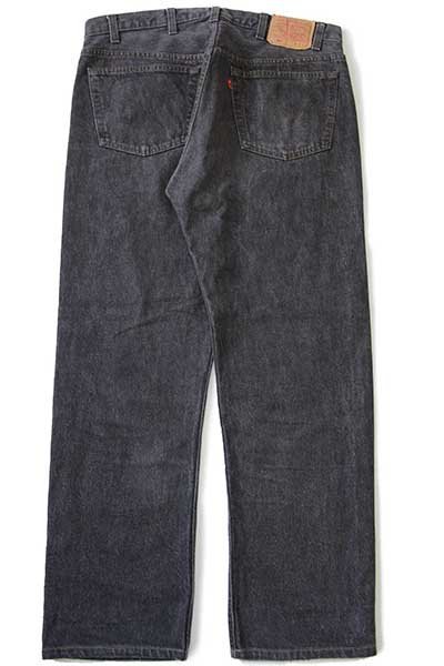 80s USA製 Levi'sリーバイス 501 先染め ブラック デニムパンツ w38