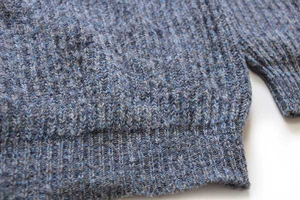 80s スコットランド製 BRENIRE ローゲージ ウールニット セーター