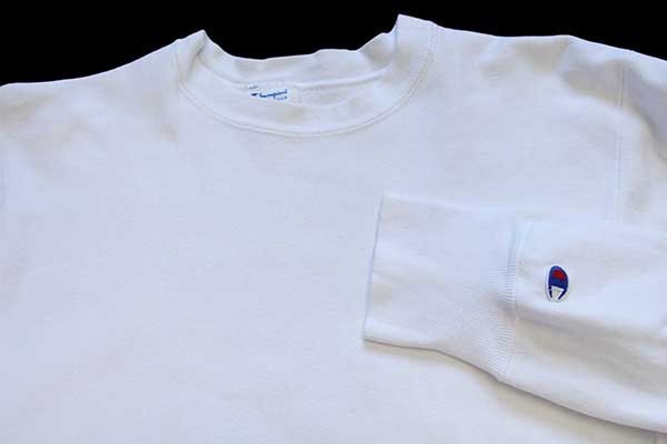 80s USA製 Championチャンピオン 無地 目無し リバースウィーブ