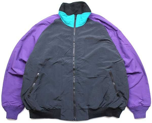 90s LANDS'ENDランズエンド SQUALL JACKET ロゴ刺繍 マルチカラー