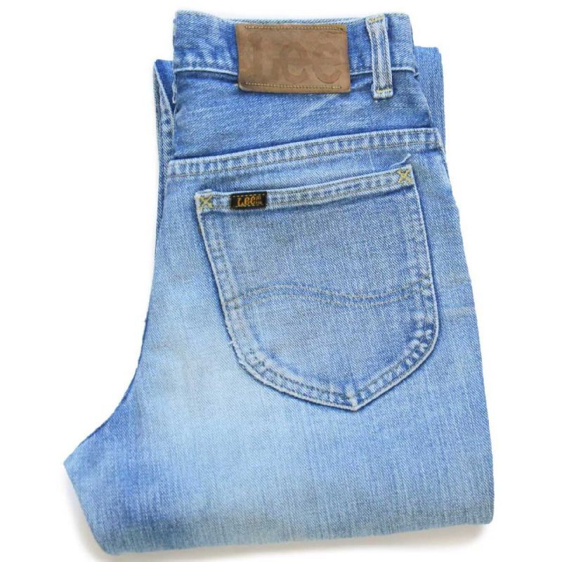 70s USA製 Leeリー 200 フレア ダメージ デニムパンツ ヒゲ W28 L34