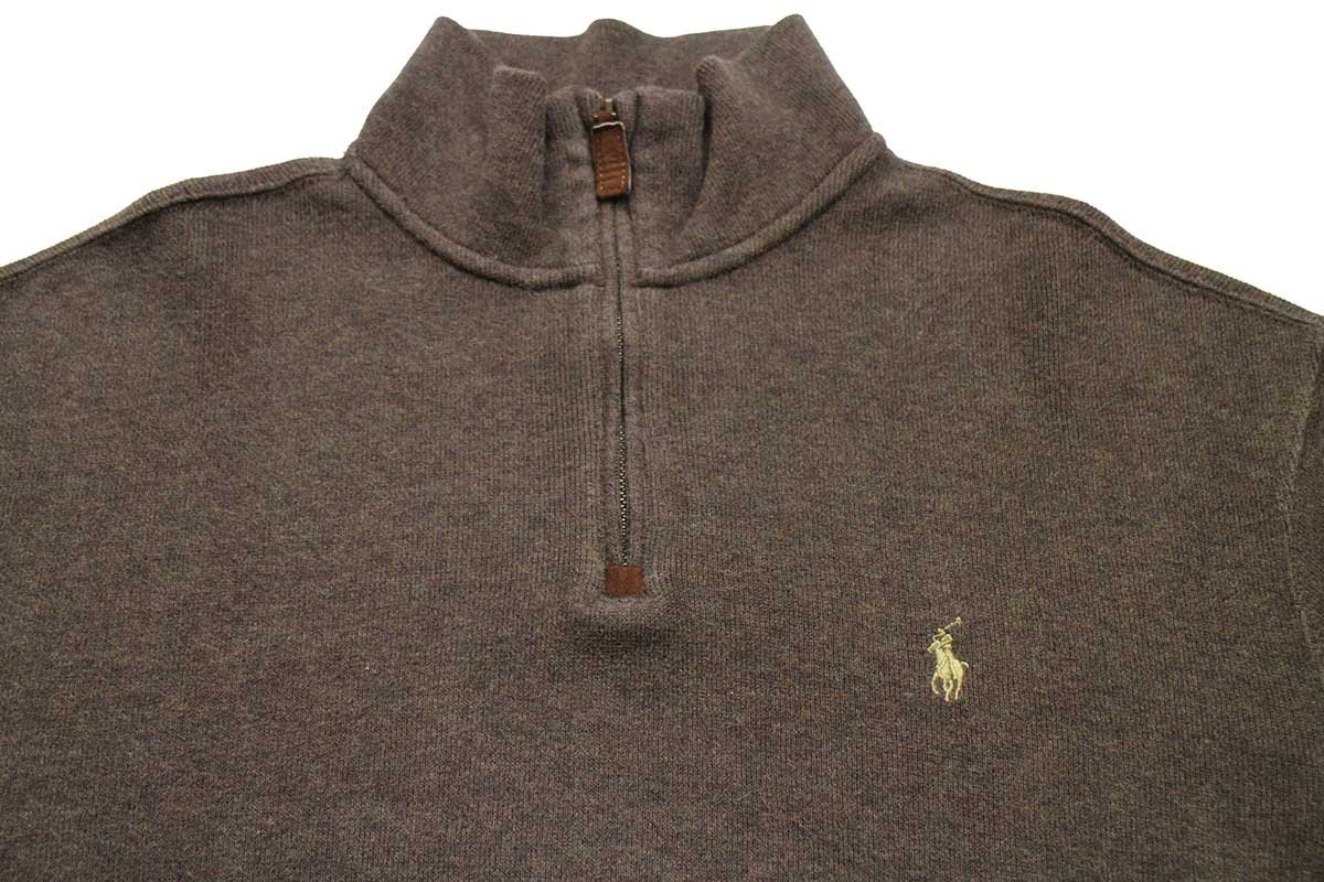 00s ポロ ラルフローレン ワンポイント ハイネック ハーフジップ