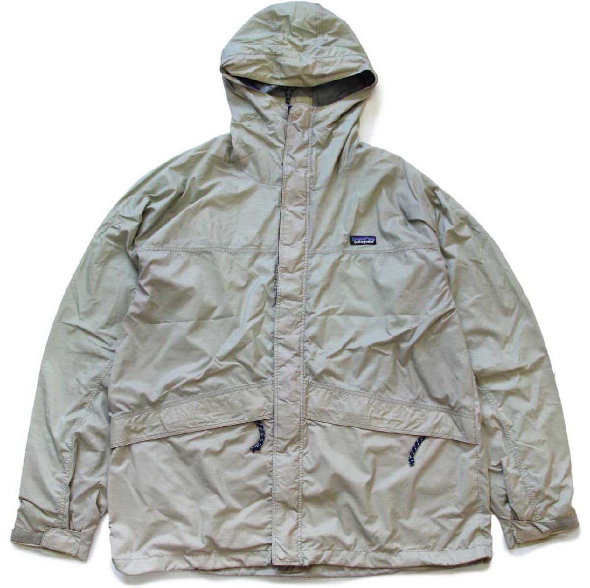 90s patagoniaパタゴニア ナイロンパーカー グレー フェード XL