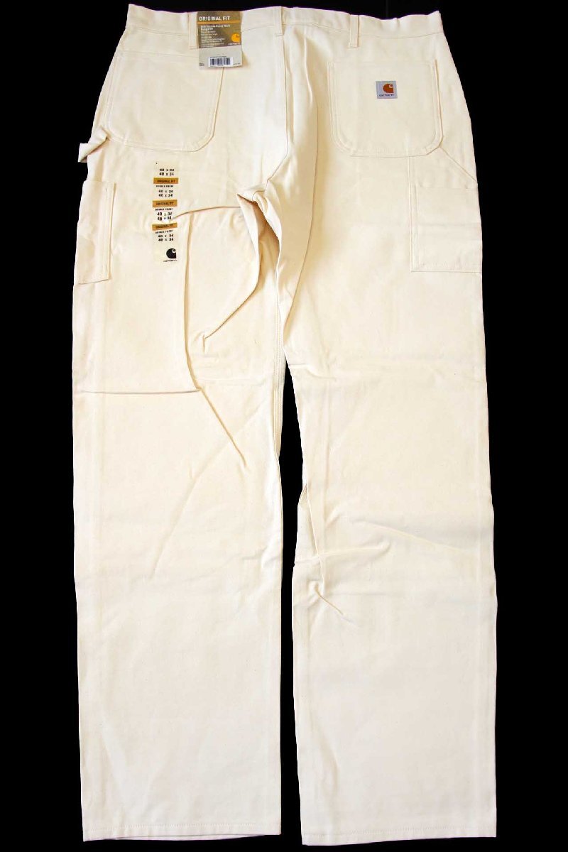 デッドストック☆USA製 carharttカーハート ダブルニー コットン