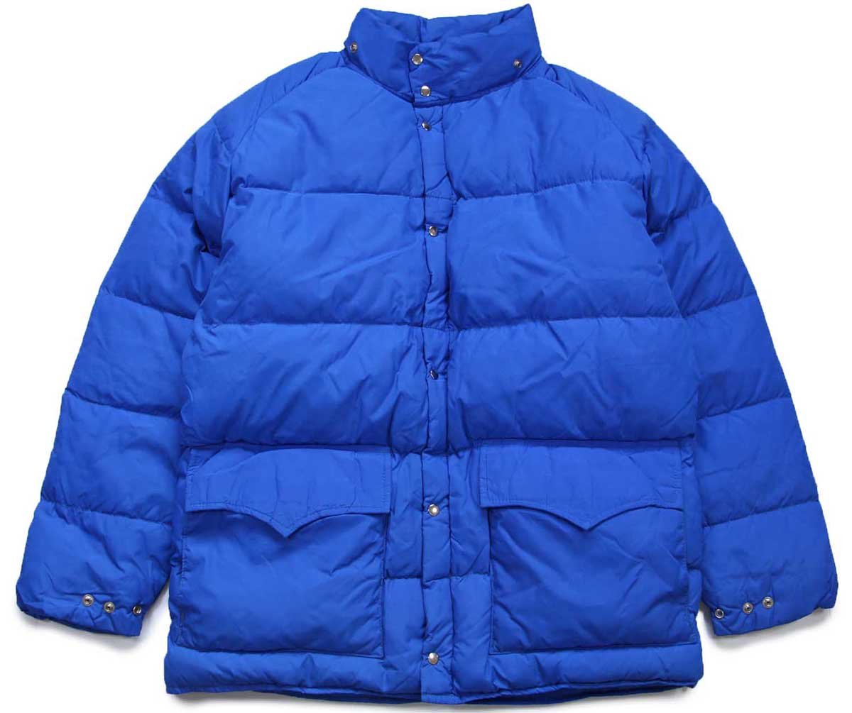 70s Woolrichウールリッチ ナイロン ダウンジャケット 青 L