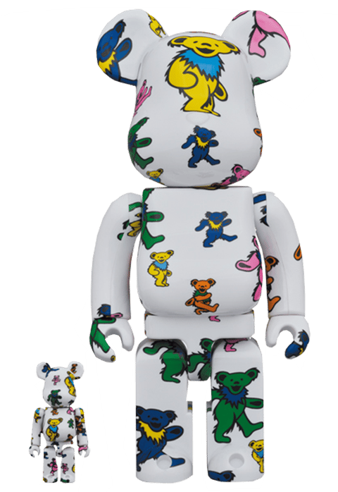 Be@rbrick Grateful Dead (Dancing Bear) 100% and 400% set by