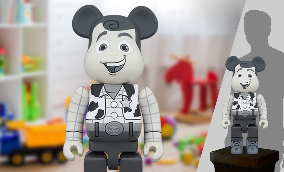 Be@rbrick Woody (Black & White Version) 1000% by Medicom