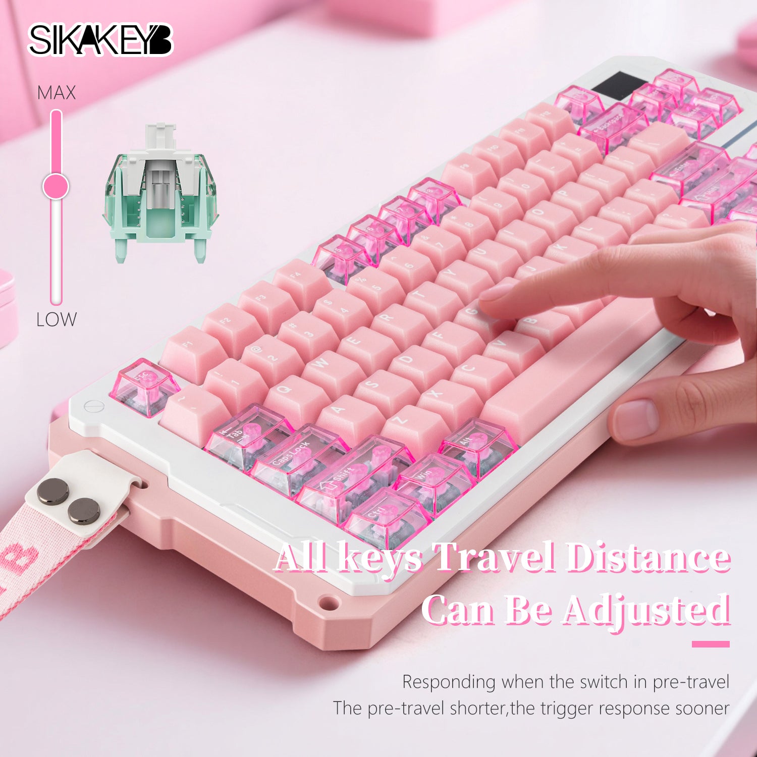 Sikakeyb Castle Hm80 He Esports Games Aluminum Magnetic Keyboard