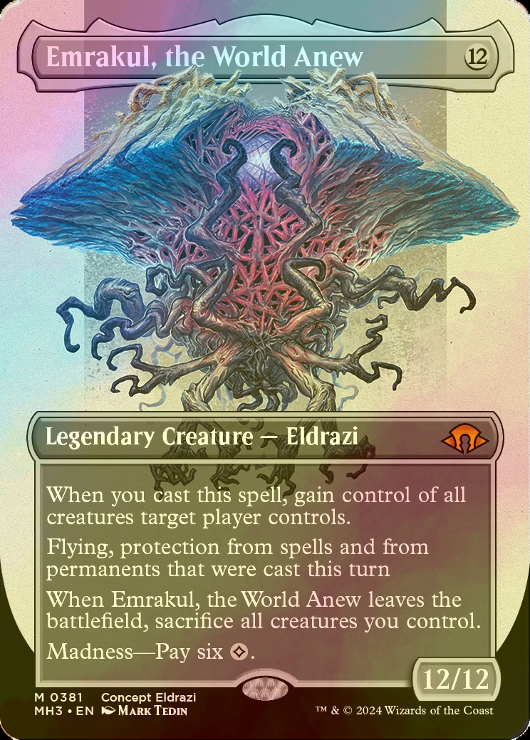 FOIL] 再誕世界、エムラクール/Emrakul, the World Anew (全面アート