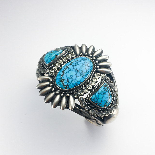 Fred Thompson #8 bangle 351 | ターコイズ・メンズシルバー