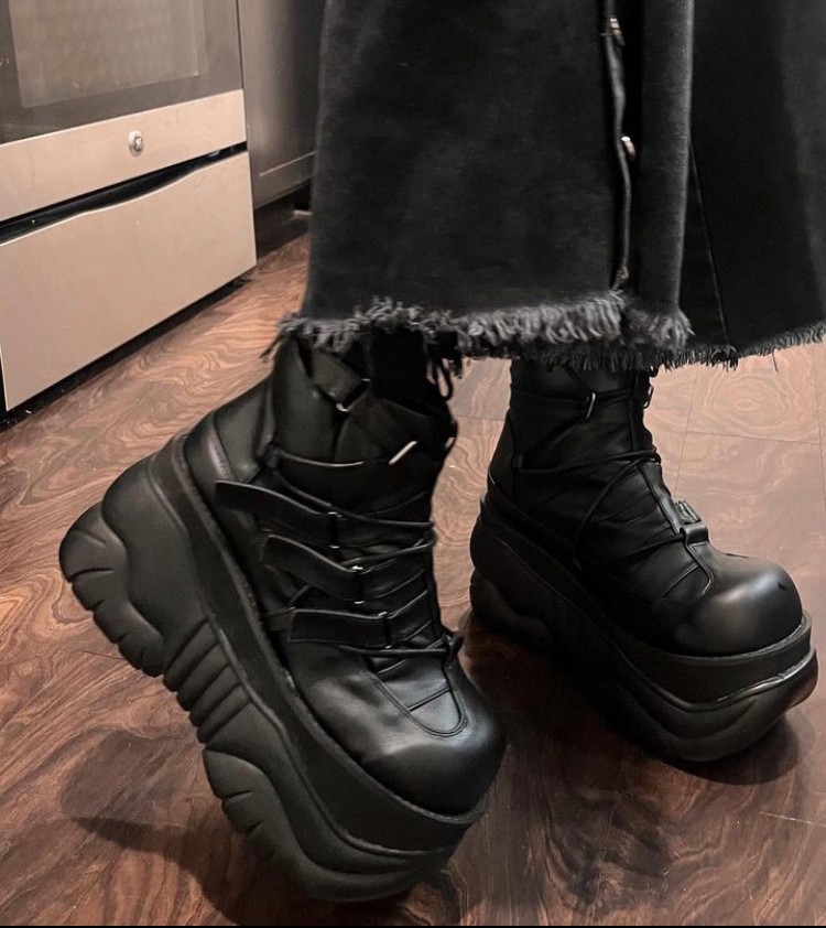 取り寄せ]MENS / BOXER-13 / 厚底スニーカー【DEMONIA】 | Spider Rock Web