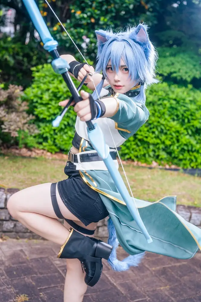 インフルエンサーMumei『ソードアート・オンライン』シノン 自然な表現