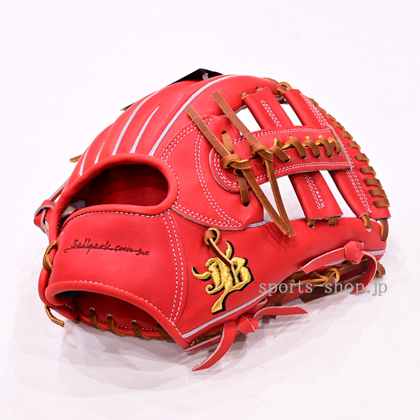 和牛JB 硬式用 JB-006S 内野手用 パワーオレンジ タン紐 硬式 グローブ