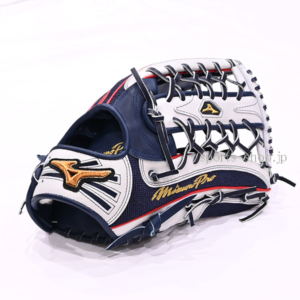 ミズノプロ 軟式用 オーダー 外野手用 近藤型 ジャパン カラー 背面