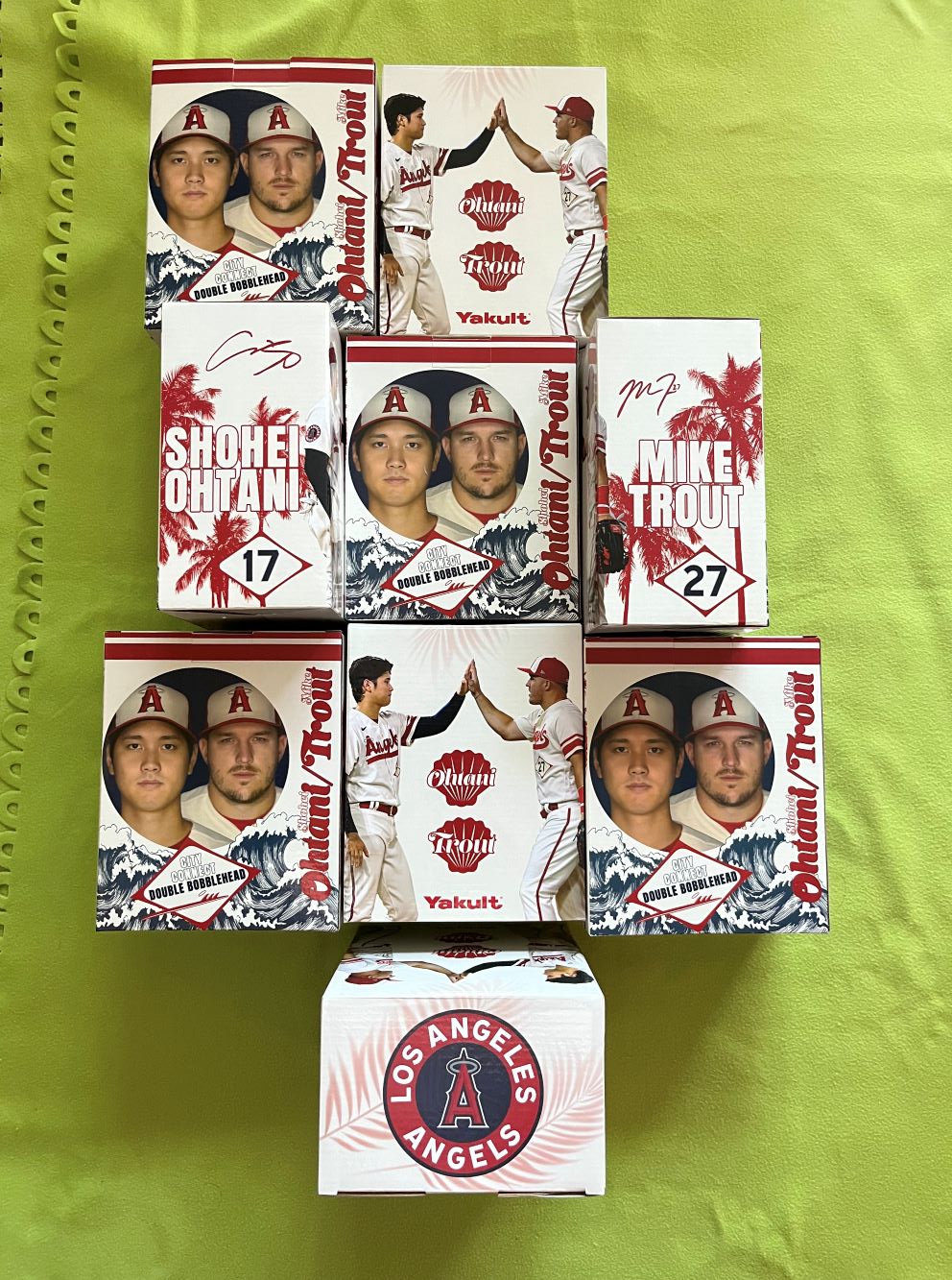 大谷翔平＆マイクトラウト7月1日エンジェルス球場25000体限定配布