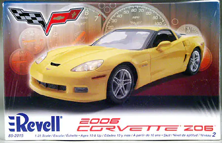 自動車 Revell Corvette C6-R 1:25 2006 Part 1- Revell 1/25 Corvette