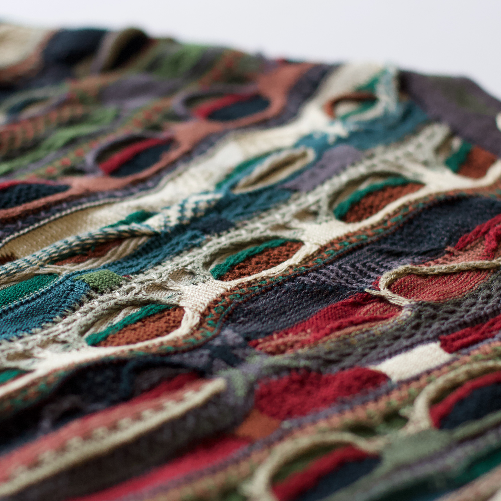 Vintage Coogi Mercerised Cotton Sweater Earth Tones - XL