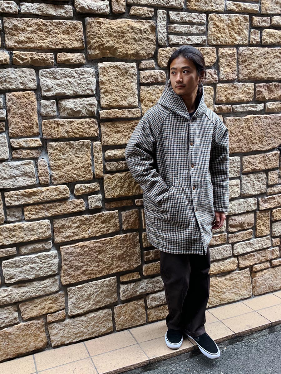 世代別アウトフィット -SD Harris Tweed Reversible Hood Coat