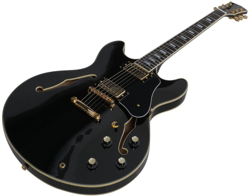 Sire Larry Carlton H7 - black Semi-hollow electric guitar