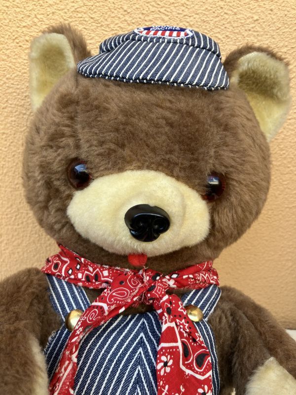 Union Pacific Hickory Denim Teddy Bear テディベア ビンテージ