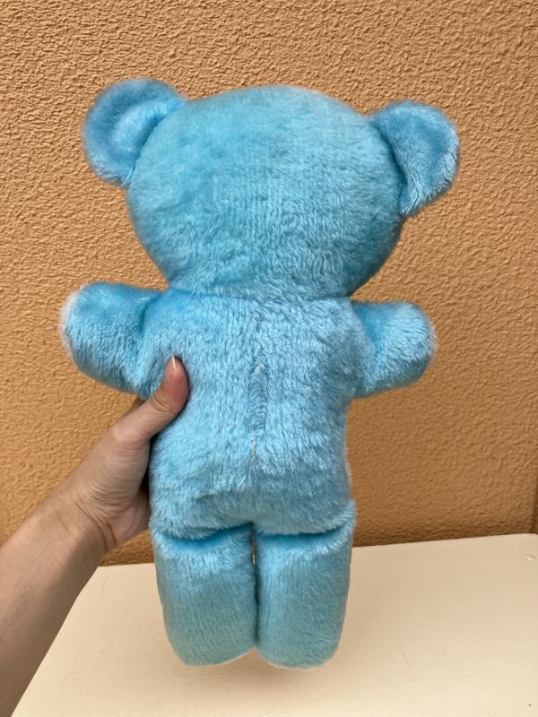 Pastel Blue Teddy Bear Plush Doll くま ビンテージ ぬいぐるみ