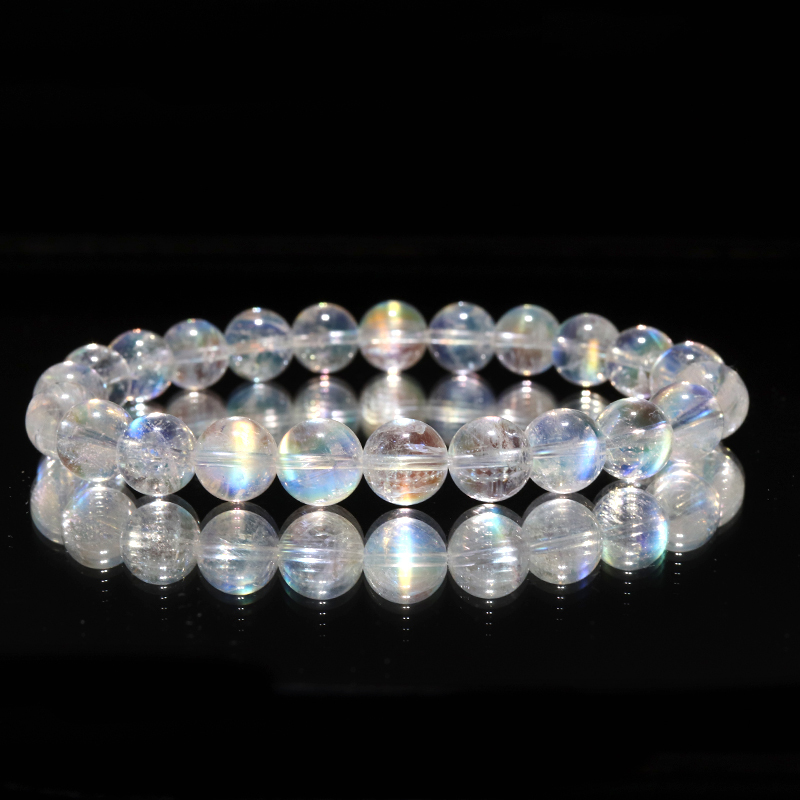 インド ビハール産レインボームーンストーン シルバー925 35㎜×17