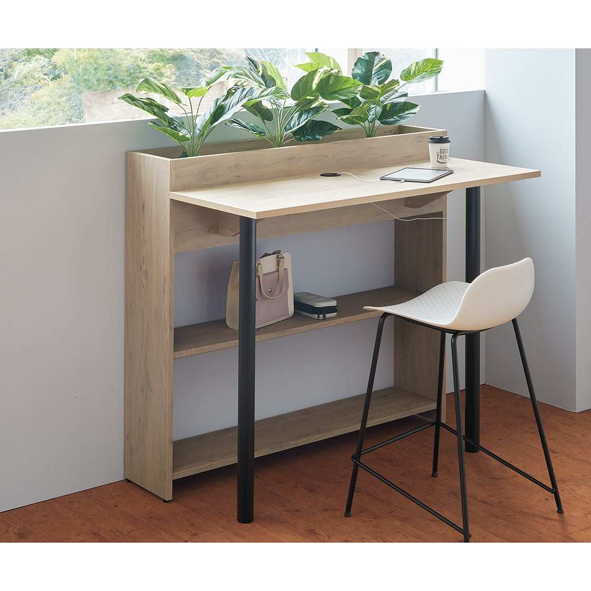 カウンターテーブル付きプランターボックス