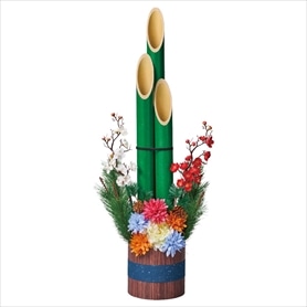 2個 卓上門松 鶴亀