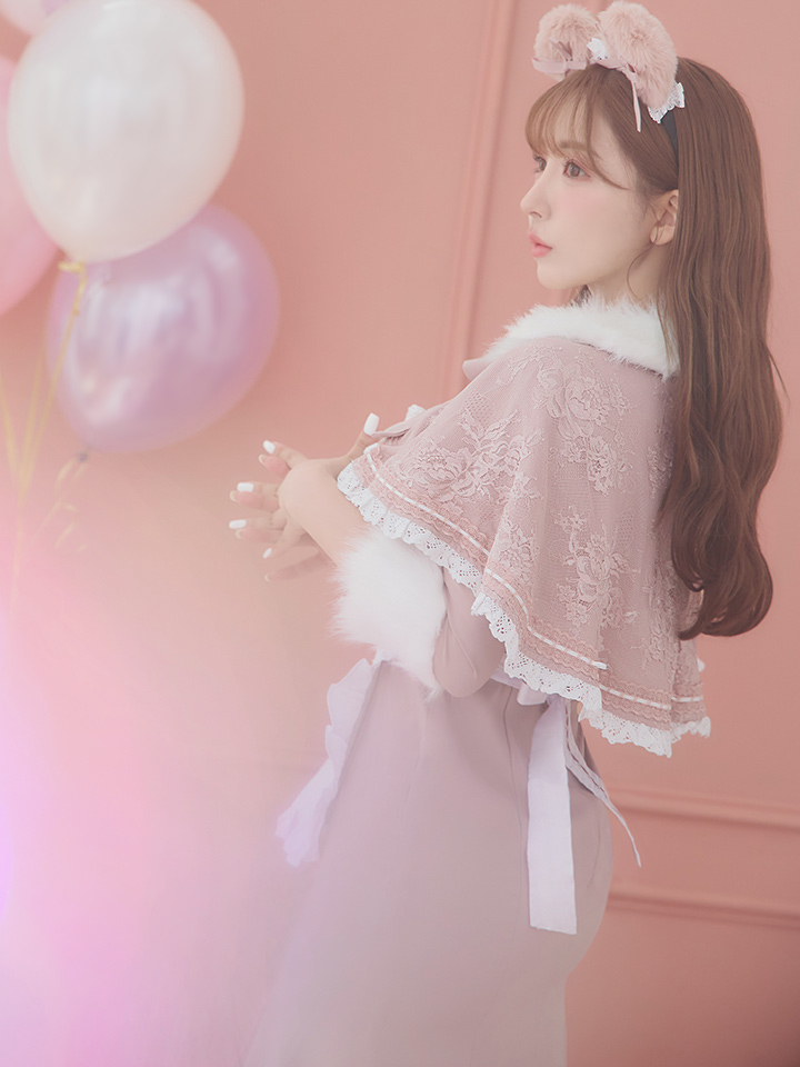 SALE!!】【即日発送】ファーポンチョ付きベアメイドコスプレ