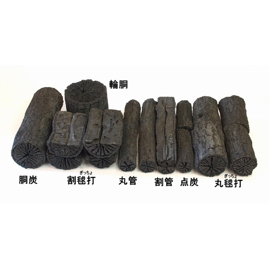 茶道具】 茶道炭 炉用 4手前組炭 すいぎょく園｜創業百年、お茶の